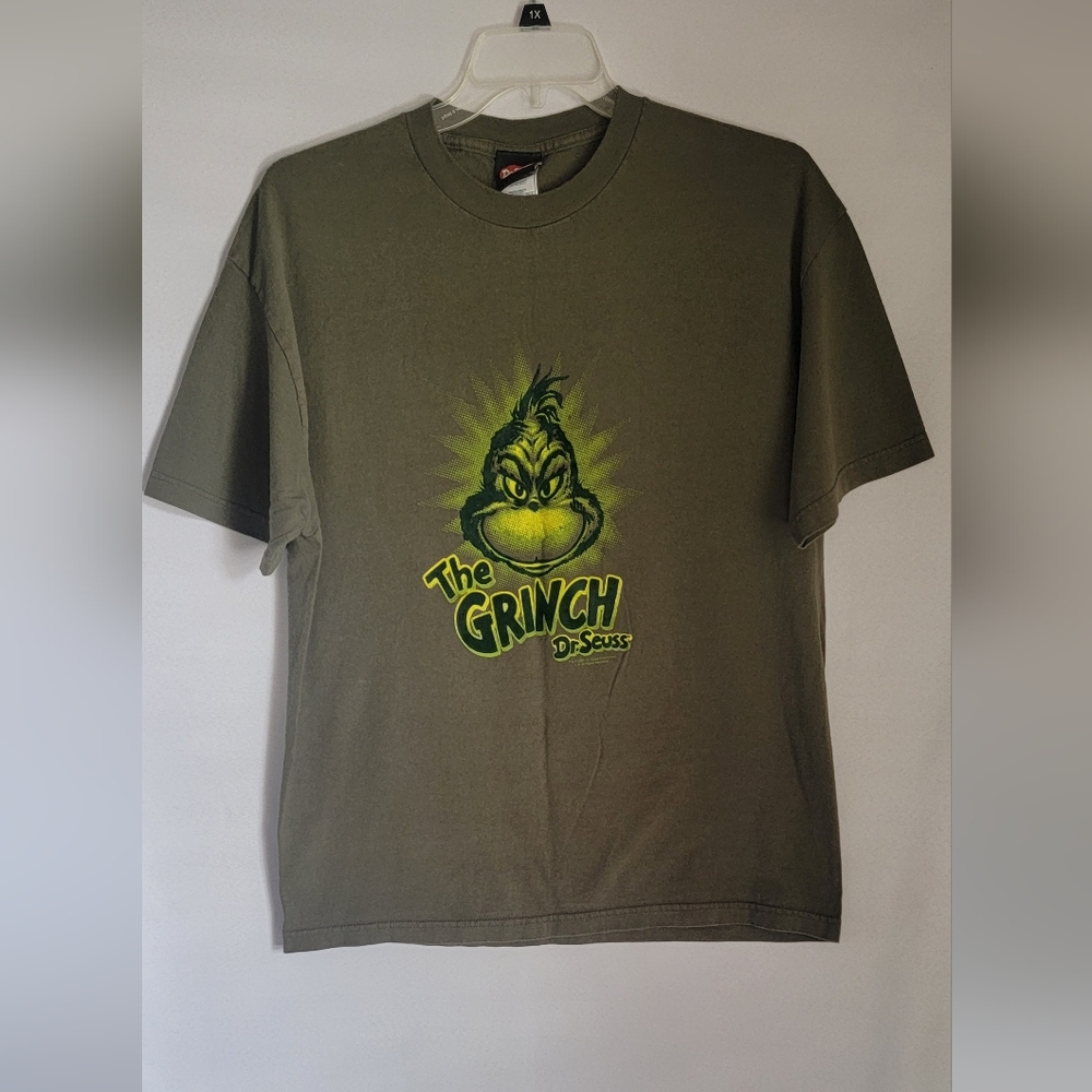 The Grinch Men's T-Shirt, XL, Dr. Seuss Enterprises Hunter Green